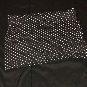 Polka dot mini skirt